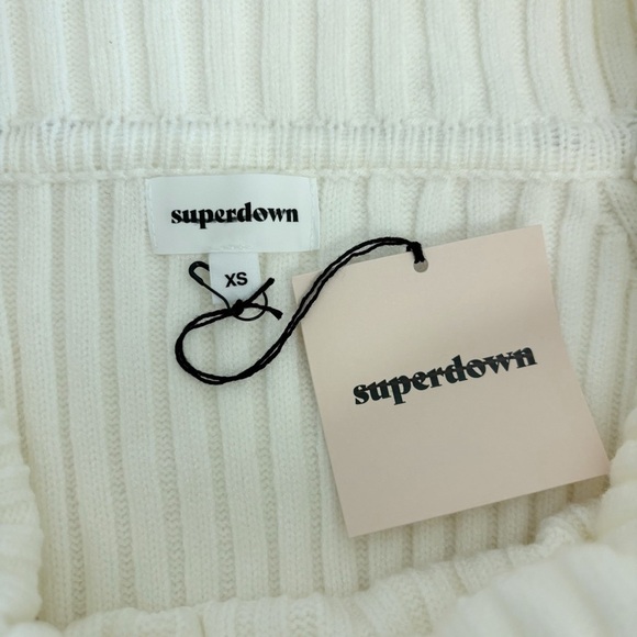 Superdown Ava Sweater in Cream Size XS - Picture 5 of 8